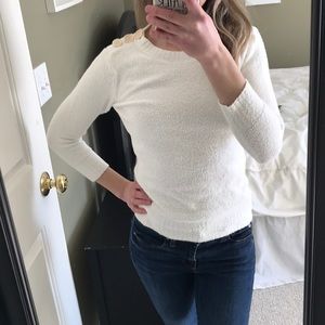 Banana Republic cozy white sweater